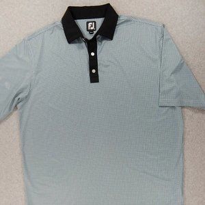 FootJoy Checked Short Sleeve Golf Polo Shirt